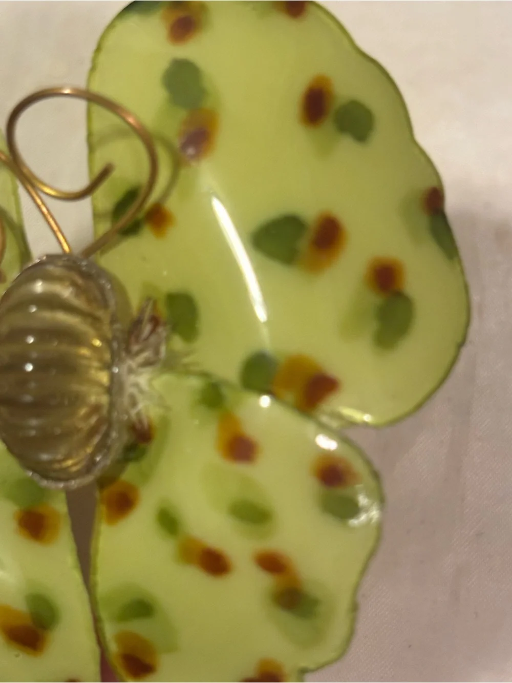 Vg Fabrice Paris Resin Butterfly Brooch